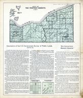 Western Reserved Map, Discription of U.S. Government Survey of Public Lands, Portage County 1900